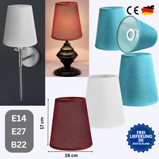Premium Lampenschirm Stoff Tischlampe Stehlampe E27 E14 Kronleuchter Stoffschirm
