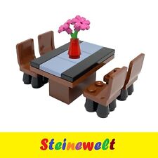 Lego Tisch ● Küche ● Blumen ● Stühle ● Esstisch ● Essen ● Neu