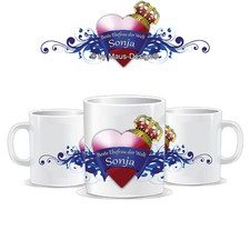 Tasse Beste Ehefrau mit Namen