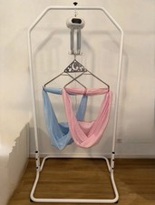 Swing2sleep Maly komplett set Für Zwillinge Mit 2 Netzhängematten Federwiege