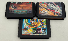 3 x Sega Megadrive Spiele Sammlung Konvolut Japanisch Bad Omen Hellfire Shi Kin