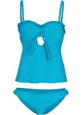 Neu 2-tlg Tankini Gr. 38 (75) C Aqua Green Damentankini Bikini Set Bademode