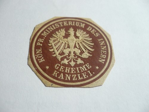 Siegelmarke kön pr - -, kön.