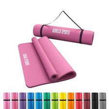 GORILLA SPORTS® Yogamatte Rutschfest Gymnastikmatte Fitnessmatte Sportmatte Yoga