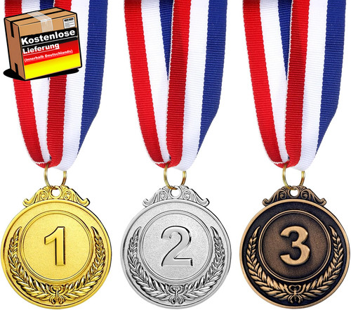 3er medaillenset gold - 3er, silber