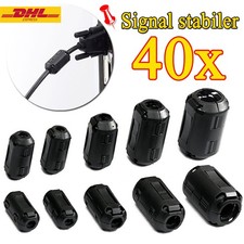 40er Klapp-Ferrit Filter Mantel Strom Ferritkern Entstörung Für-3,5mm~13mm Kabel