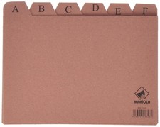 Index File liderpapel Carton nº5 160x220mm