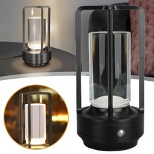 LED Tischlampe Kabellos Tischleuchte Wiederaufladbar Kristall Laternen für Bar