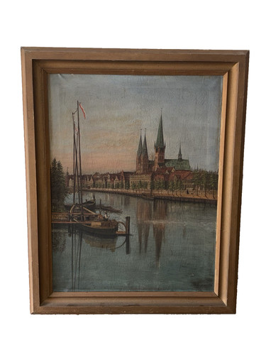 Antikes ölgemälde 1893 - Ölgemälde,