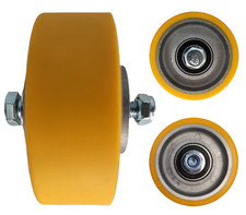 Ersatzrad Schwerlastrollen 80mm 100mm 125mm Polyurethan Rad INKL. Montageset