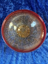 kleinere Glasschale WMF Ikora Bauhaus Rot-Braun