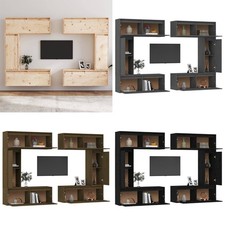 TV Schrank 6tlg. Massivholz Kiefer Wohnwand Schrankwand mehrere Auswahl DE