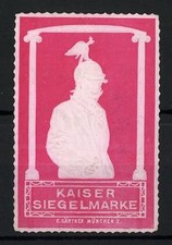 Präge-Reklamemarke Kaiser