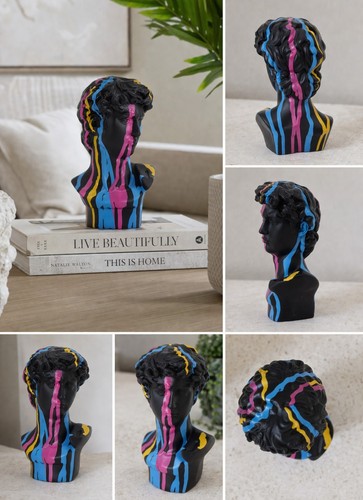 Moderne pop art david - pop-art, büste