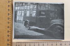 Foto Photo Auto Vorkrieg LKW Nutzfahrzeug Pritschenwagen Holzspeichenräder Rad