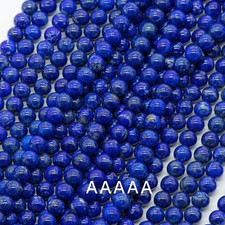 Lapislazuli 925 Sterling Silber Gold Armband Bracelet Perlenarmband blau 8 mm