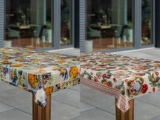 Wachstuch-Tischdecke Wachstischdecke Tischwäsche Abwaschbar Wachstuchdecke