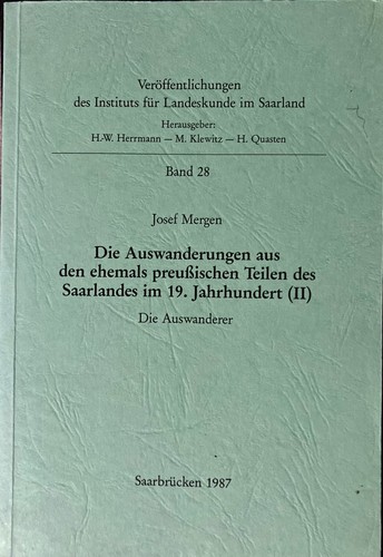 Genealogie saar auswanderungen - genealogie,