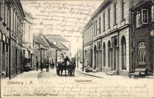 Ak Oldenburg in Holstein, Schuhstraße, Pferdefuhrwerk - 11391104