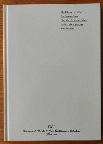 Iwc uhren sammelband aus den - iwc,