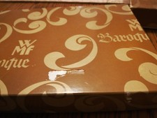 WMF Cromargan Servierschale Baroque Servierplatte plus Bleikristall Butterteller