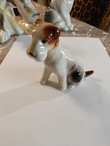Vintage porzellanfigur hund - porzellanfigur,