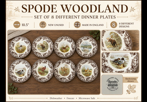 Spode woodland speiseteller - spode,