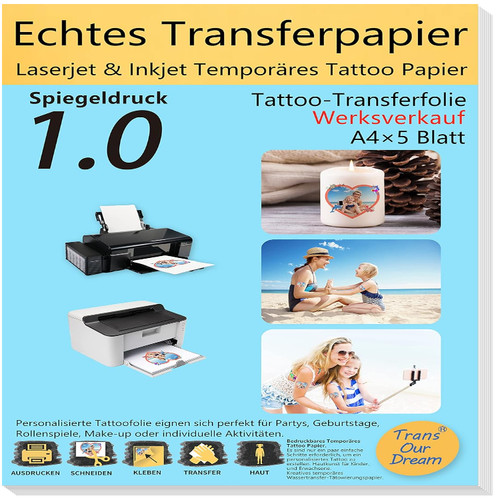 Tattoo transferfolie a4x5 - tattoo,