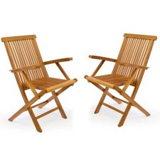 DIVERO 2er Set Gartenstuhl m