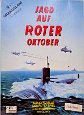 COMMODORE 64/128 -- JAGD AUF ROTER OKTOBER (GRANDSLAM - DISK) #+ POSTER & EMBLEM