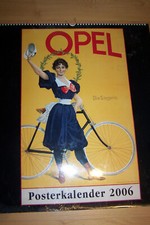 OPEL POSTER KALENDER 2006 13 historische Motive Rarität