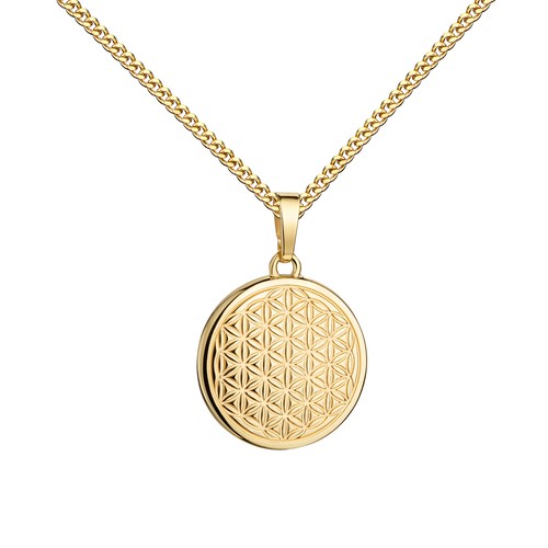 Anhänger lebensblume gold 333 - anhänger,