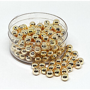 Wachsperlen 4mm goldperlen - 4mm,