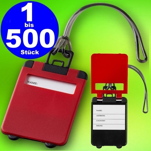 500 x kofferschild - x,