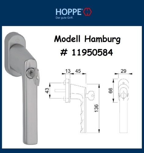 Hoppe fenstergriff hamburg - hoppe,