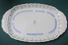 Walbrzych Porzellan Andenken Platte - Bergbau Gesundheitswesen - Made in Polen