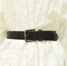 Vintage Ledergürtel LEVI'S schwarz 90er Jeansgürtel Taillengürtel Logo | 75 cm