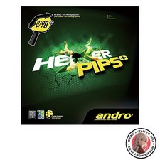 Neue Andro Hexer Pips Plus Tischtennis Gummi Spannung Typ schwarz Größe 1,9