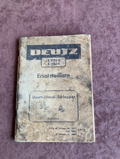 Ersatzteilliste Deutz D 40S  D 50 128 Seiten  Original