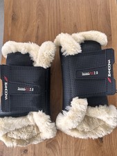 ZANDONA TURNOUT BOOT 2.0 Gr. FULL / L / WB Gamaschen Pferd Neuwertig Lammfell