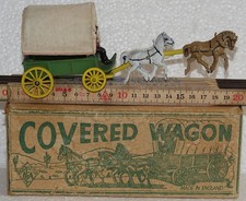 Pferdekutsche Planwagen aus Zinkguß Covered Wagon "Made in England"