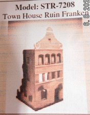 1:72 Für Diorama: Stadthausruine "Franken"   STR-7208   (3 unbemalte Teile)  NEU