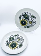 2 Teller Vintage Biltons Staffordshire England Blumen Sonnenblumen Durchm. 19cm