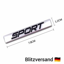 Auto Sport Emblem Badge Sticker Aufkleber Logo 3D Motorsport Schriftzug Metall