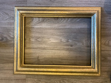 massiver Holzrahmen - Bilderrahmen antik gold ( 60,5x48 cm) innen 48x35cm