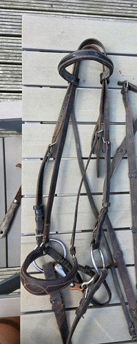 Ledertrense braun mit - ledertrense,