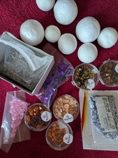 Set Pailetten 8 Farben Weihnachtskugeln Basteln Nadeln Styropor/Papier Kugeln