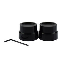 Schwarz Vorne Achsschrauben Achsabdeckung Für Harley Touring Softail Sportster