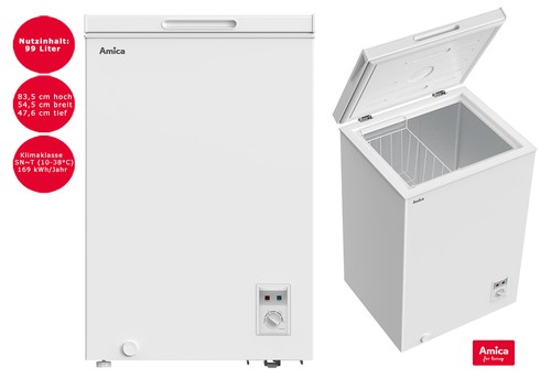 Amica gefriertruhe liter - amica, 99