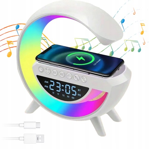 Nachttischlampe mit uhr und - mit,